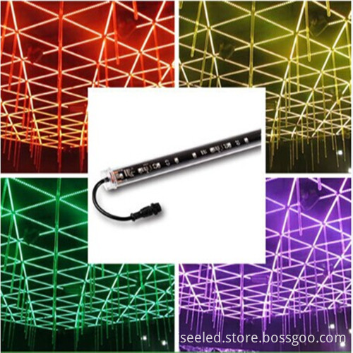 DMX 3D Tube RGB LED Bi-Pixel Control